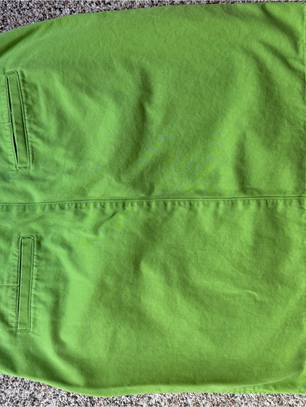 L.L. BEAN Women’s Green 100% Cotton A-Line Skirt - Picture 2 of 3